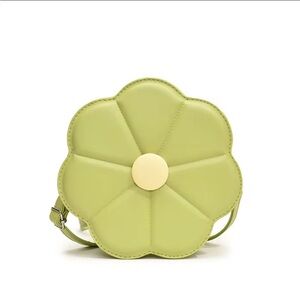 Green Flower-Shaped Women's Bag